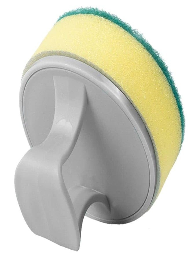SOLDTRUE Multipurpose Round Dish Cleaning Sponge | Non-Scratch for Kitchen, Set of 5 Sponges + 1 Holder, Multi-Color | Durable & Gentle on Surfaces | Ideal for Dishwashing & Kitchen Cleaning - Image 4